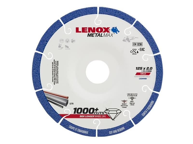 LENOX METALMAX Diamond Blade 125 x 2.0 x 22.23mm LENOX - Town Tools