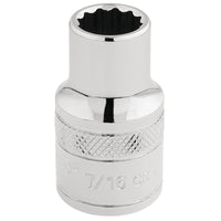 Draper Expert HI-TORQ® 12 Point Socket, Sq. Dr., 7/16" 1-3