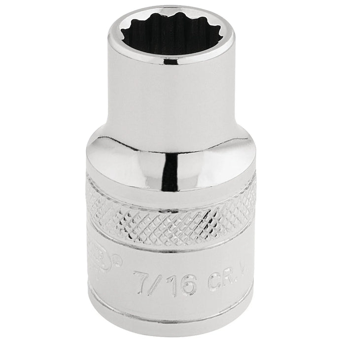 Draper Expert HI-TORQ® 12 Point Socket, Sq. Dr., 7/16" 1-3