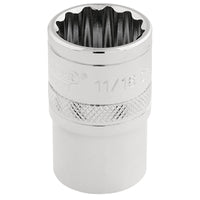 Draper Expert HI-TORQ® 12 Point Socket, Sq. Dr., 11/16" 1-3