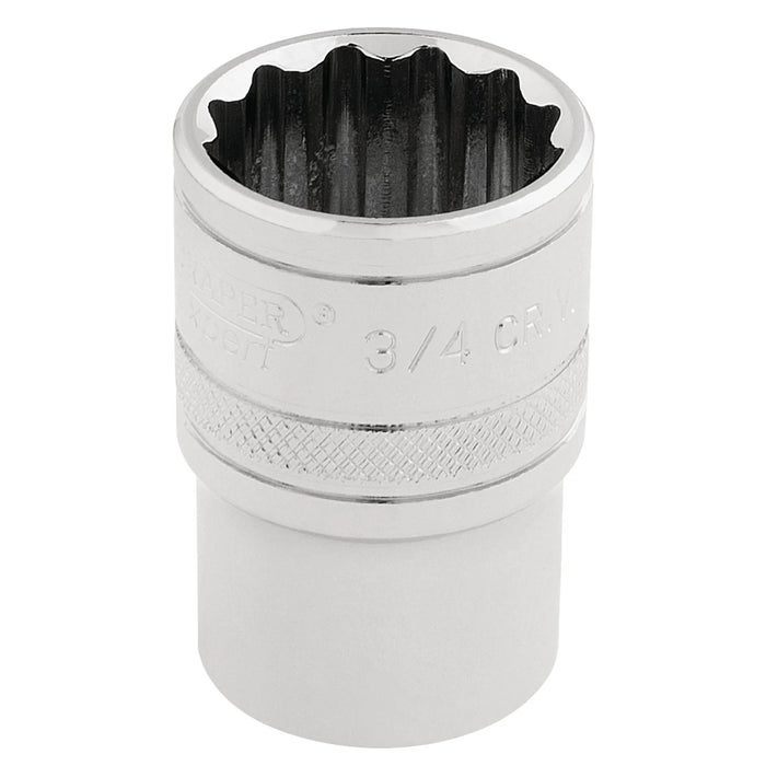 Draper Expert HI-TORQ® 12 Point Socket, Sq. Dr., 3/4" 1-3