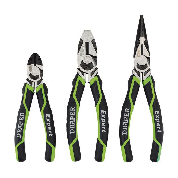 Draper High Leverage Plier Set, Green (3 Piece) 28035 Draper - Town Tools 