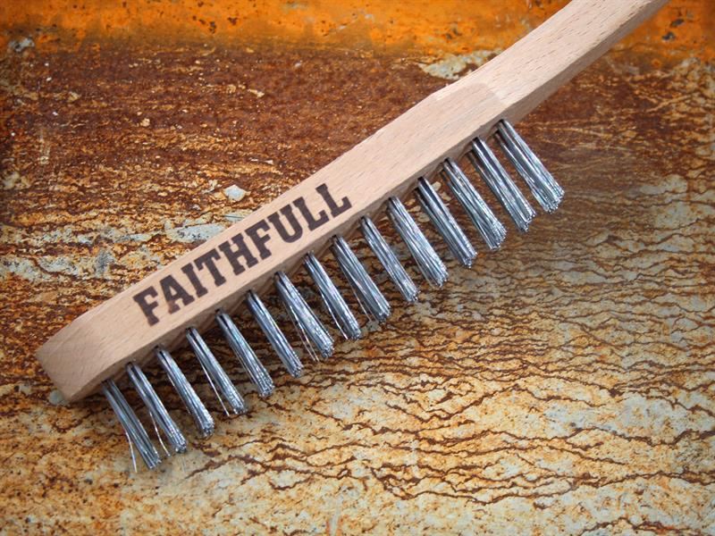 Faithfull Lightweight Scratch Brush, Two Row Faithfull - Town Tools
