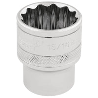 Draper Expert HI-TORQ® 12 Point Socket, 1/2" Sq. Dr., 15/16" - H-AF/B