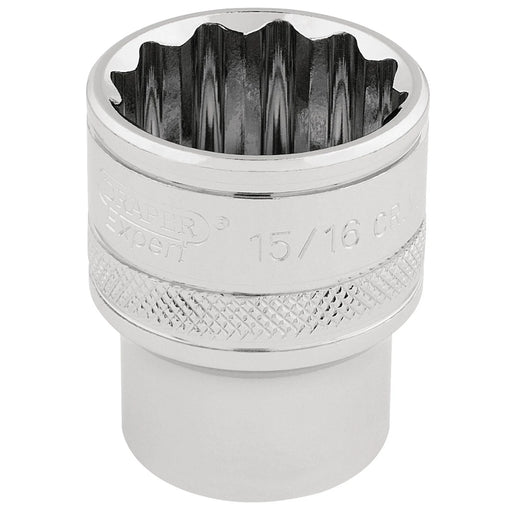 Draper Expert HI-TORQ® 12 Point Socket, 1/2" Sq. Dr., 15/16" - H-AF/B