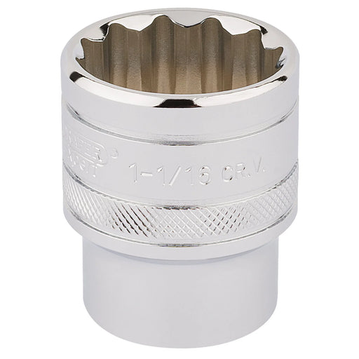 Draper Expert HI-TORQ® 12 Point Socket, 1/2" Sq. Dr., 1 1/16" - H-AF/B