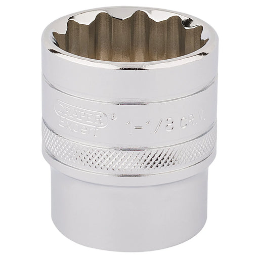 Draper Expert HI-TORQ® 12 Point Socket, 1/2" Sq. Dr., 1 1/8" - H-AF/B