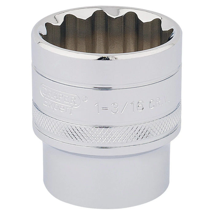 Draper Expert HI-TORQ® 12 Point Socket, 1/2" Sq. Dr., 1 3/16" - H-AF/B