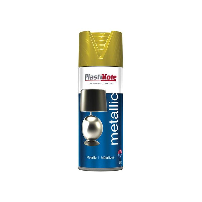 Plastikote Metallic Spray Brass 400ml PlastiKote - Town Tools