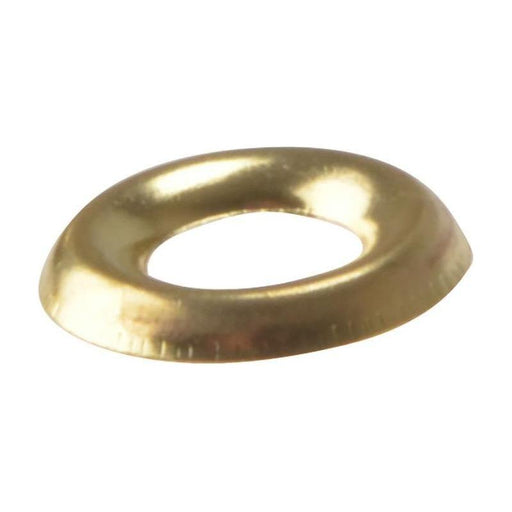 Forgefix Screw Cup Washers Solid Brass Polished No.8 Bag 200 ForgeFix - Town Tools
