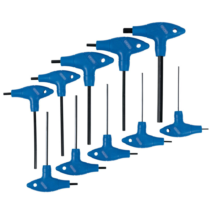 Draper Metric T-Handle Hex Key Set (10 Piece) - THDH/MM/B