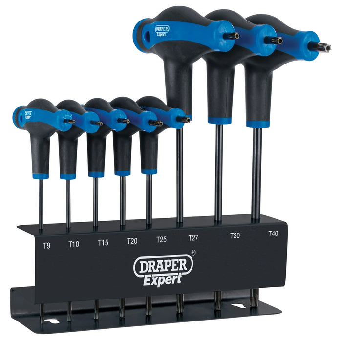 Draper Expert TX-STAR® Soft Grip Metric T-Handle Key Set (8 Piece) - TTX/SG/8/B