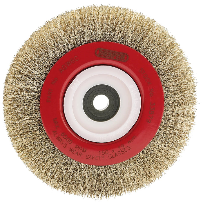 Draper Crimped Steel Wire Wheel, 150mm - AGW6C