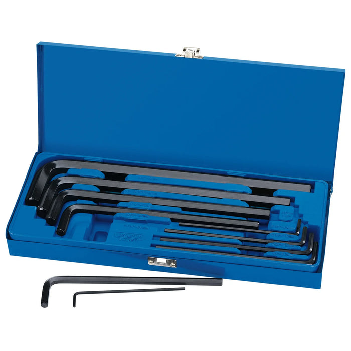 Draper Expert Metric Extra Long Hex Key Set (10 Piece) - ELKW10M/B