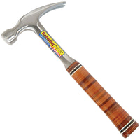 Draper Estwing E12S Straight Claw Hammer with Leather Grip, 12oz/336g