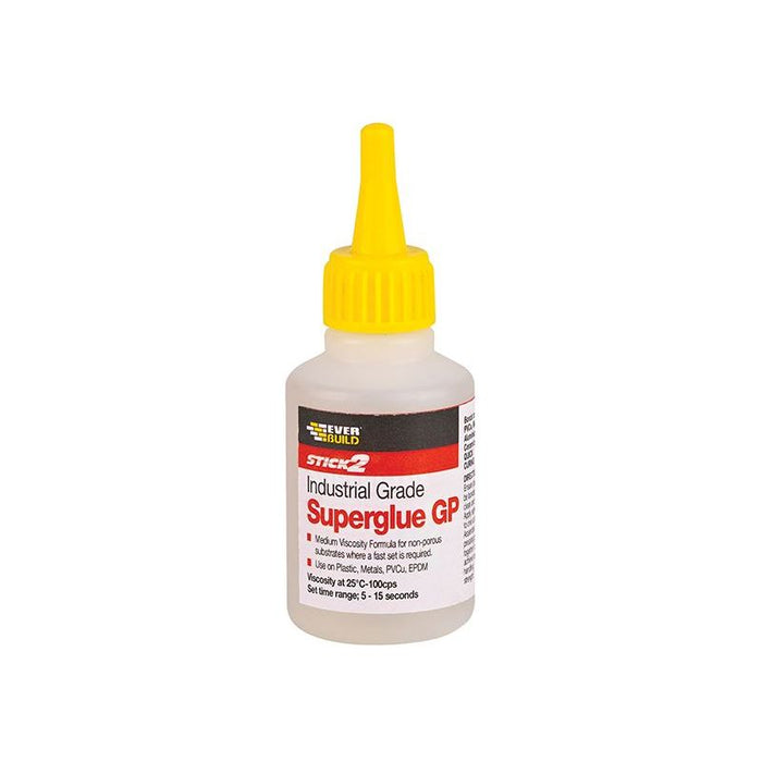 Everbuild Sika Industrial Superglue General Purpose 20g Everbuild Sika - Town Tools
