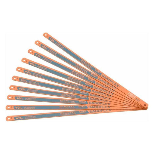 Bahco 3906 Sandflex® Hacksaw Blades 300mm (12in) x 24 TPI (Pack 10) Bahco - Town Tools