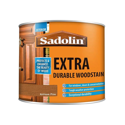 Sadolin Extra Durable Woodstain Antique Pine 500ml Sadolin - Town Tools