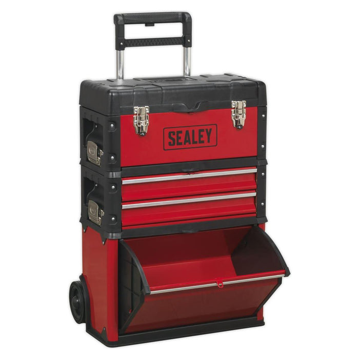 Sealey Mobile Steel/Composite Toolbox 3 Compartment AP548 Sealey - Town Tools 