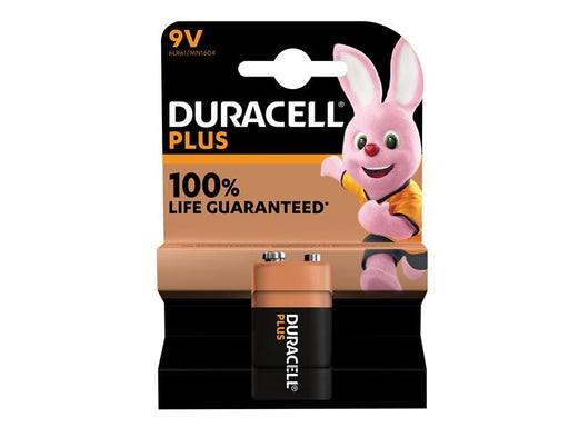 Duracell 9V Plus Power +100% Battery (Single Pack) Duracell - Town Tools