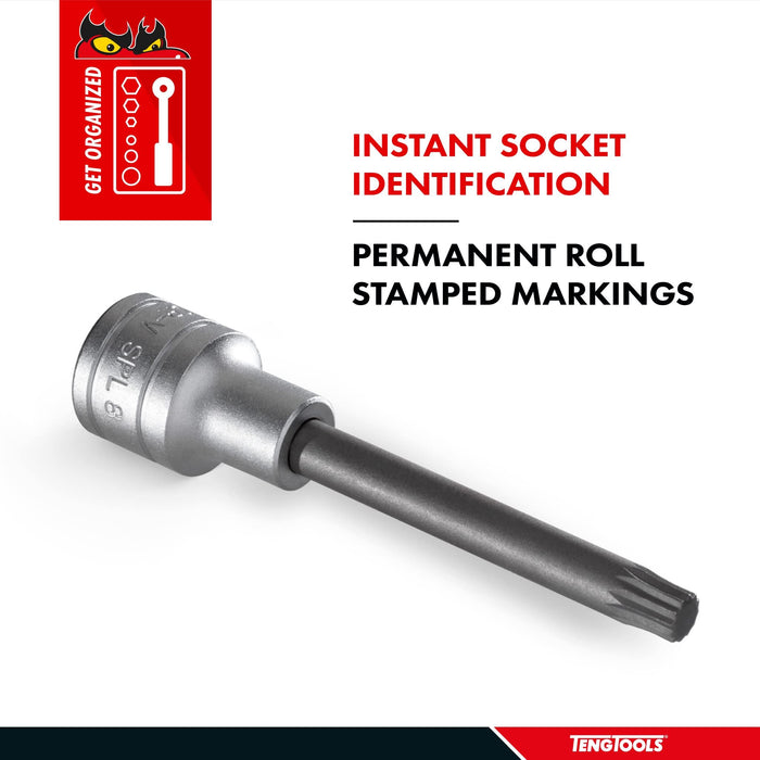 Teng Tools 1/2" Long XZN/Triple Square Bit Socket 12 Teng Tools - Town Tools 