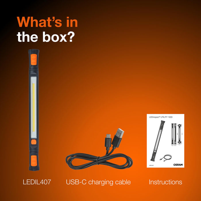 OSRAM LEDinspect UTILITY1000 LED Inspection Light 6500K Rechargeable