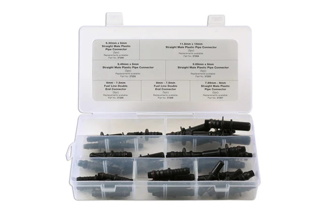 Connect Straight Fuel Line Pipe Connectors Assortment 35pc - CPL