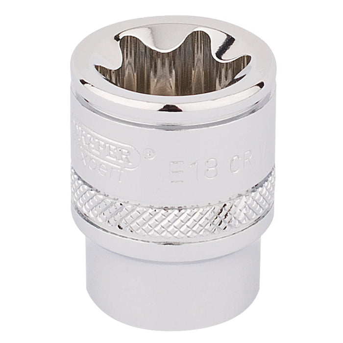 Draper Expert TX-STAR® Socket, Sq. Dr., E18 1-3