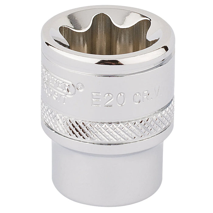 Draper Expert TX-STAR® Socket, Sq. Dr., E20 1-3
