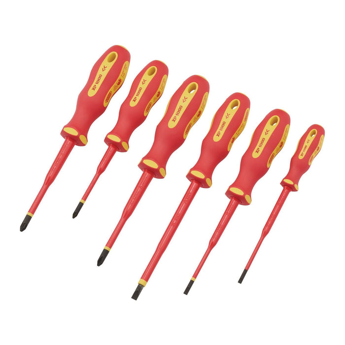 Draper XP1000 VDE Slimline Screwdriver Set (6 Piece) 02167 Draper - Town Tools 