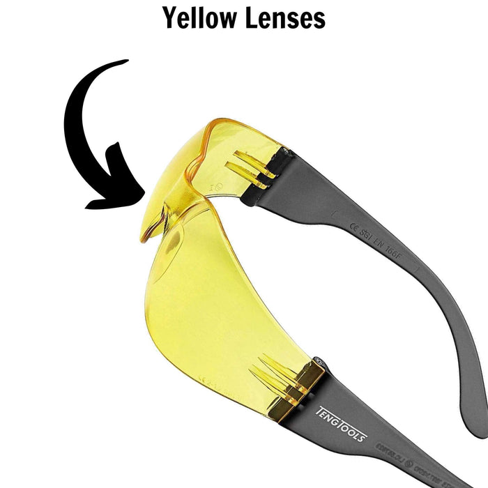 Teng Tools Safety Glasses Yellow Lens Teng Tools - Town Tools 