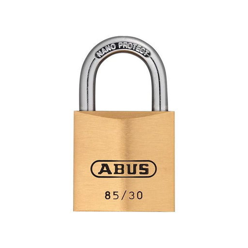 Abus Mechanical 85/30mm Brass Padlock Carded ABUS Mechanical - Town Tools