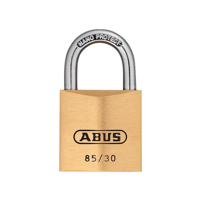 Abus Mechanical 85/30mm Brass Padlock Carded ABUS Mechanical - Town Tools