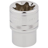 Draper Expert TX-STAR® Socket, 1/2" Sq. Dr., E24 - TS12/B