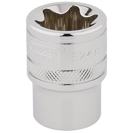 Draper Expert TX-STAR® Socket, 1/2" Sq. Dr., E24 - TS12/B