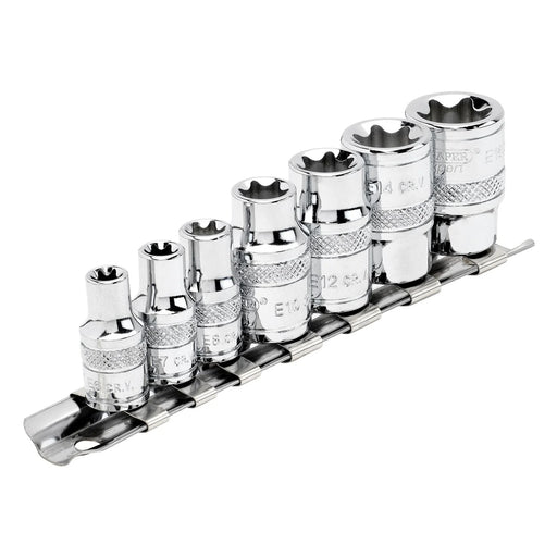 Draper Expert TX-STAR® Socket Set, 1/4" and 3/8" Sq. Dr. (7 Piece) - BD7TX/B - image 1