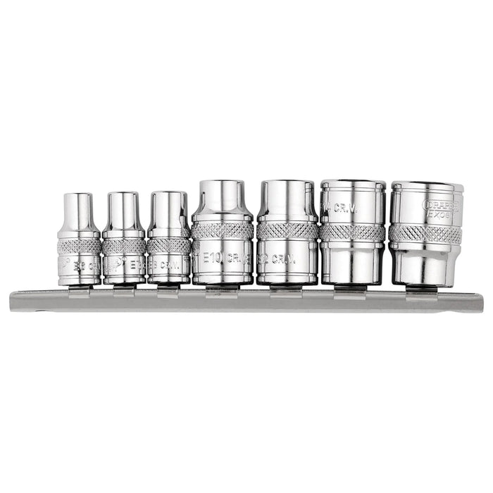 Draper Expert TX-STAR® Socket Set, 1/4" and 3/8" Sq. Dr. (7 Piece) - BD7TX/B