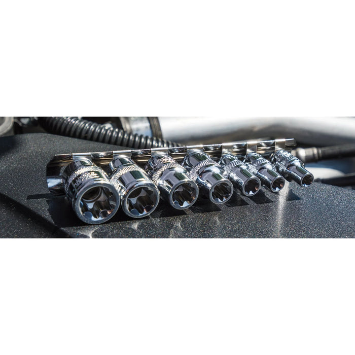 Draper Expert TX-STAR® Socket Set, 1/4" and 3/8" Sq. Dr. (7 Piece) - BD7TX/B