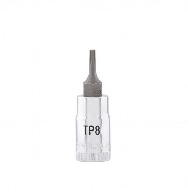 Carlyle Tools 1/4Dr Tp8 Ribe Bit Socket