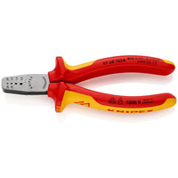 KNIPEX 97 68 145 A VDE Crimping Pliers for Wire Ferrules, 145mm - 97 68 145 A