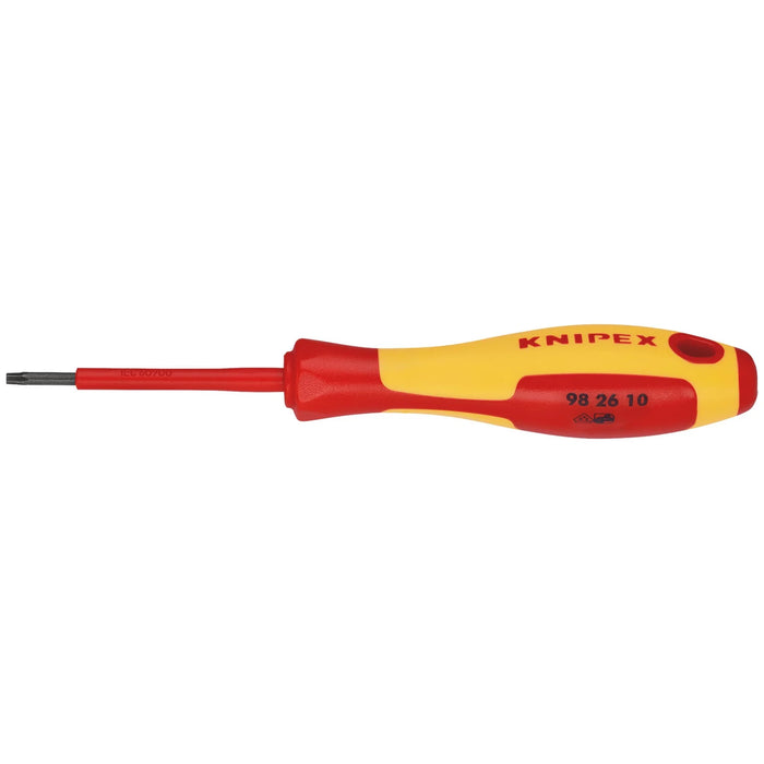 KNIPEX 98 26 10 VDE Insulated Torx® Screwdriver, TX10 x 60mm - 98 26 10