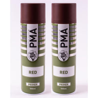 2 x PMA Tough Durable Primer Spray Paint - Red - 500ml PCPA1021