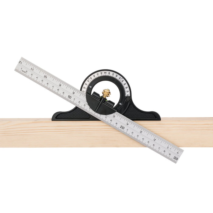 Draper Combination Square with Centre Head and Protractor, 300mm - 8C