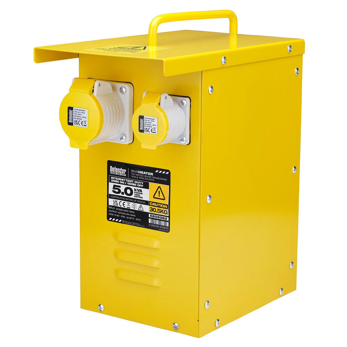 Defender E205062 110V 5kVA Metal Heater Transformer, 16A / 32A - E205062