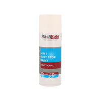 Plastikote Trade 4-in-1 Rust Stop Spray Paint White 400ml