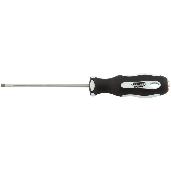 Draper Expert Plain Slot Soft Grip Parallel Tip Screwdriver, 3 75-100mm