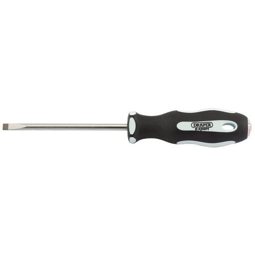 Draper Expert Plain Slot Soft Grip Parallel Tip Screwdriver, 5.5 100-200mm - image 1