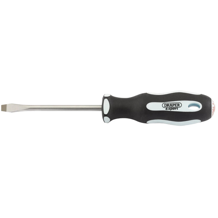 Draper Expert Plain Slot Soft Grip Screwdriver, 6.5 38-100mm
