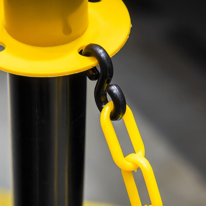 Sealey Safety Chain 25m x 6mm - Black/Yellow BYC25M Sealey - Town Tools 