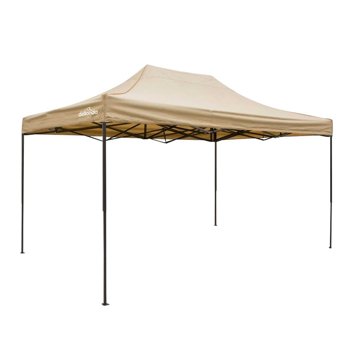 Dellonda 3 x 4.5m Pop-Up Gazebo Heavy Duty  with Carry Bag - Beige